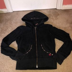 Black zip up hoodie